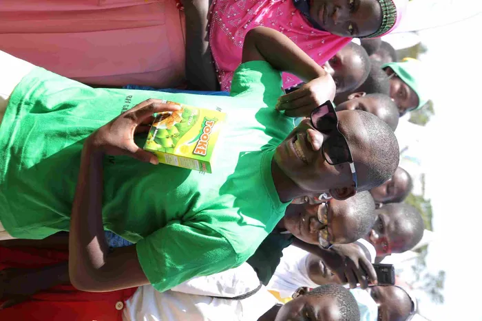 School children enjoying Tooke products